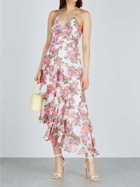 KEEPSAKE the label Oblivion Midi Dress, Ivory Rose Floral